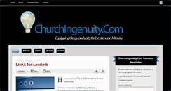 Desktop Screenshot of churchingenuity.com