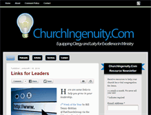 Tablet Screenshot of churchingenuity.com